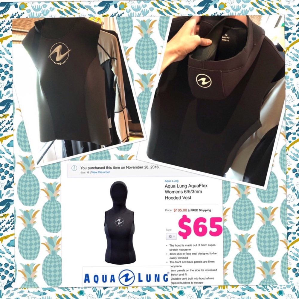 Aqua Lung Vest & Hoodie Size 12